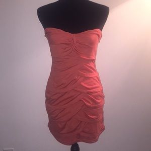 NWOT Orange scalloped Misope Dress Sz. Med